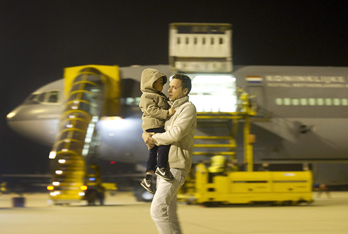 Libya unrest: A Dutch military aircraft used to evacuate Dutch nationals from Libya