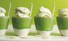 Lemongrass frozen yoghurt with basil recipe