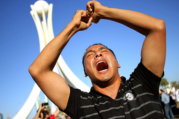 from the agencies: Bahraini Demonstrators 