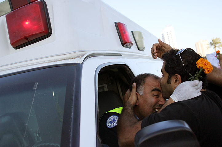 from the agencies: bahraini demonstrators retake pearl roundabout