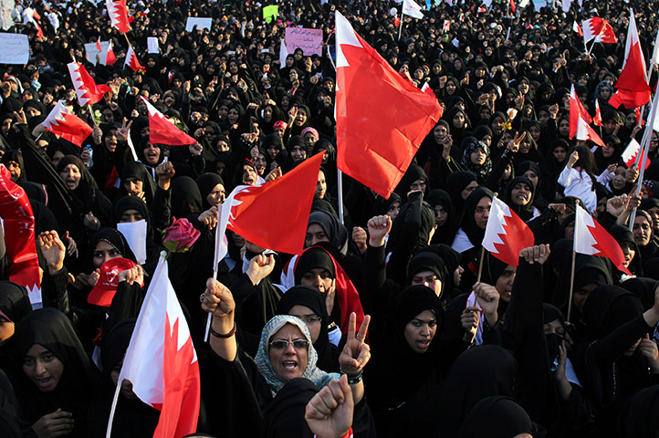 from the agencies: bahraini protesters 