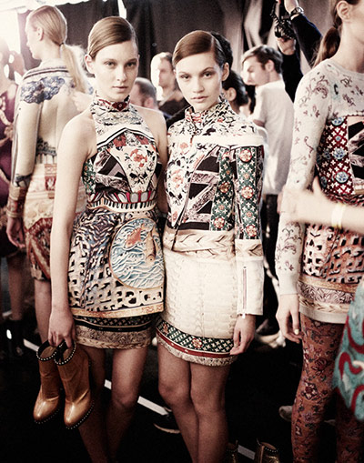 LFW: Mary Katrantzou: Backstage a Mary Katrantzou's LFW 2011 show