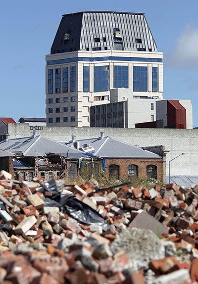 Christchurch earthquake: The Grand Chancellor Hotel which is expected to collapse