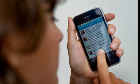 checking out twitter