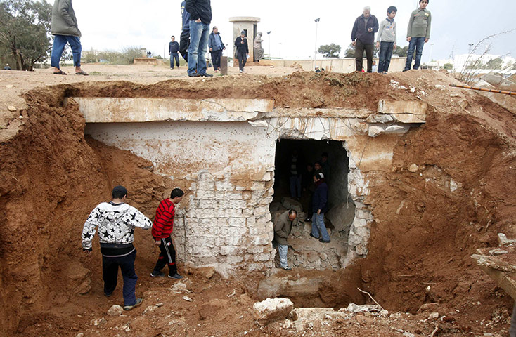 libya unrest: former military prison in benghazi