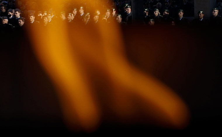 24 Hours: A ceremony for three German soldiers killed in Afghanistan