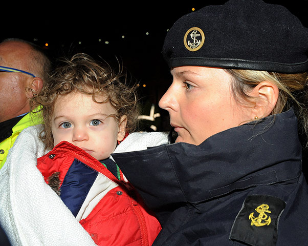 Libya 26 Feb: HMS Cumberland carries evacuees to safety in Malta from Libya