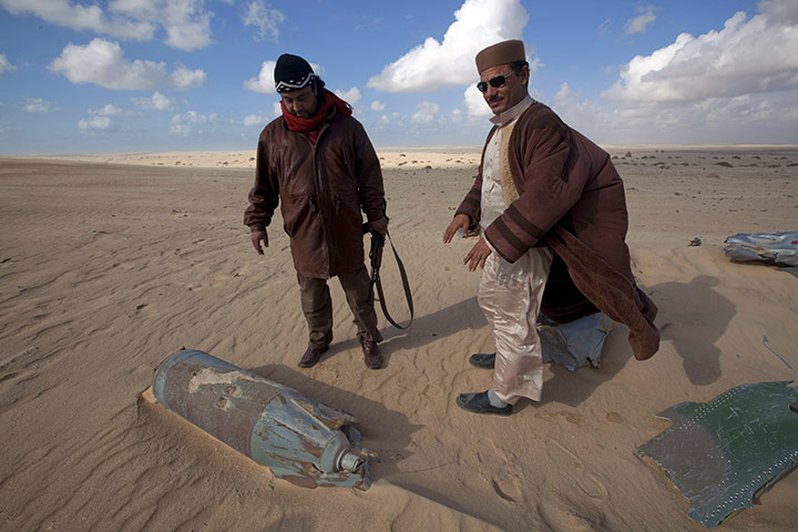sean smith in libya: plane wreckage outside Bregga