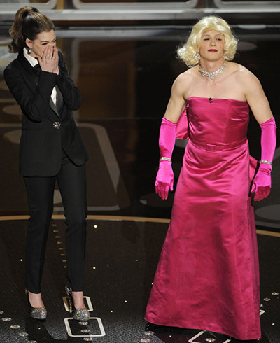 Oscars 2011: winners: Anne Hathaway, James Franco