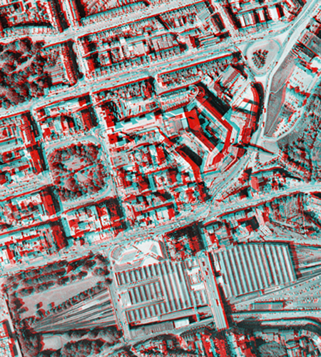 St Andrew Square, Waverley Station and the top of Broughton Street can be seen in this shot from 1988 