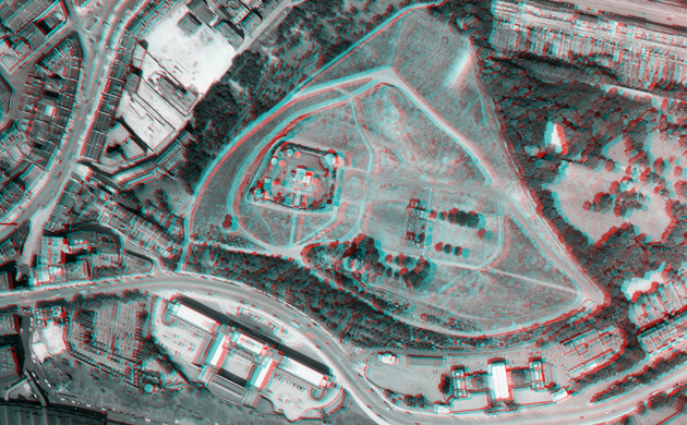 The observatory on Calton Hill can be seen in this image from 1961 