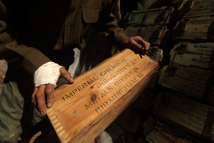 Libya: British-made ammunition found at a military base in Benghazi 