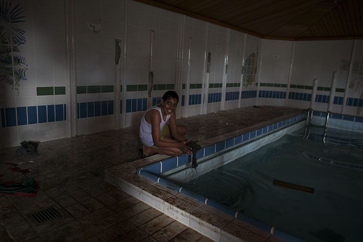 Libya: destroyed palace owned by Muammar Gaddafi in Beyda 