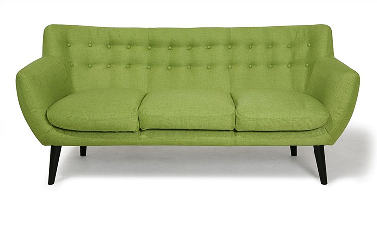 Homes: Spring greens: green sofa