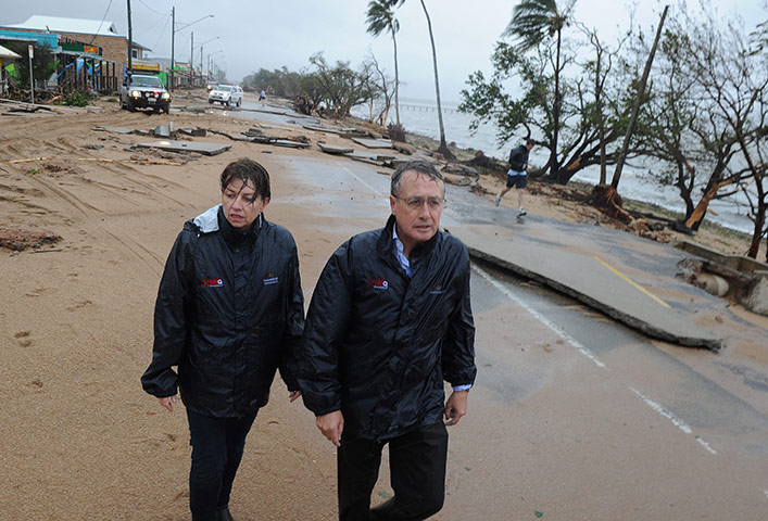 Cyclone Yasi: Queensland Premier Anna Bligh visits Cardwell after cyclone Yasi hit