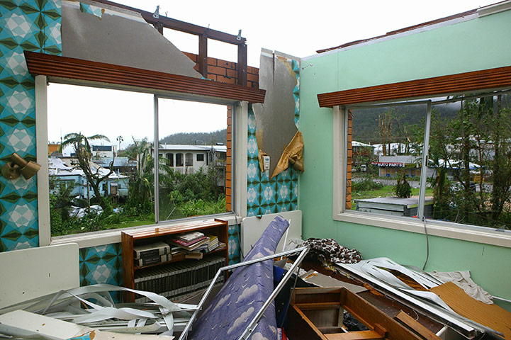 Cyclone Yasi: Queenslanders Survey cyclone Yasi Damage in Tully