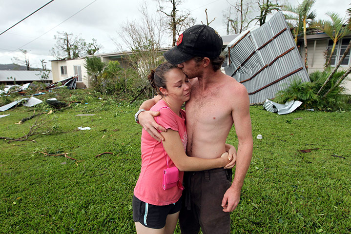 Cyclone Yasi: Local residents survey the damage to their homes after Cyclone Yasi