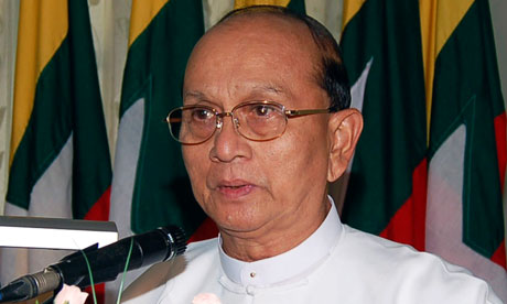 Burmese president, Thein Sein, who was the country's prime minister under military rule