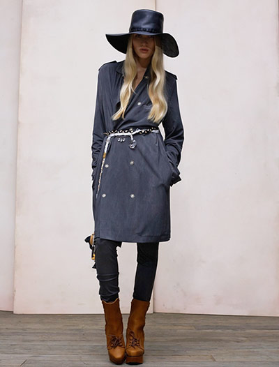 Key trends: spring coats: Italian washed jersey trench