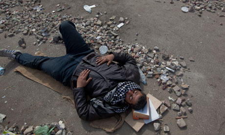Demonstrations against president Hosni Mubarak in Cairo