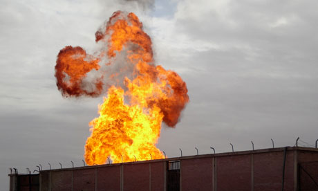 The explosion at a gas terminal in Sinai Peninsula