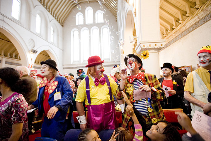 Annual clowns gathering: Annual clowns gathering in Dalston 