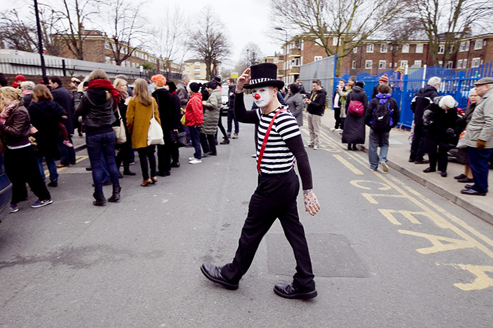 Annual clowns gathering: Annual clowns gathering in Dalston 