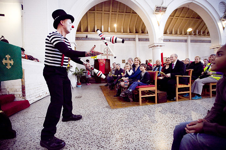 Annual clowns gathering: Annual clowns gathering in Dalston 