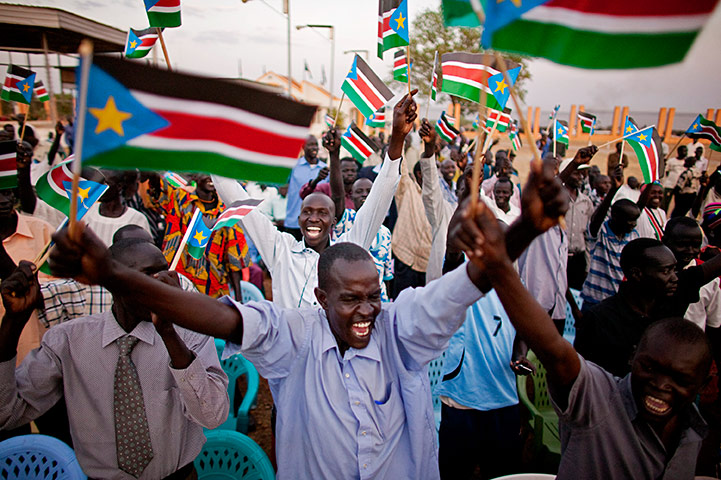 24 hours in pictures: Southern Sudanese celebrate the formal announcement of referendum result