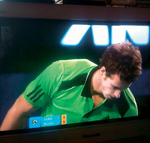 Week in pics: Tim Key: Australian Open final on TV