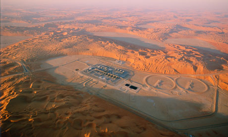 Aerial View of Oil Refinery