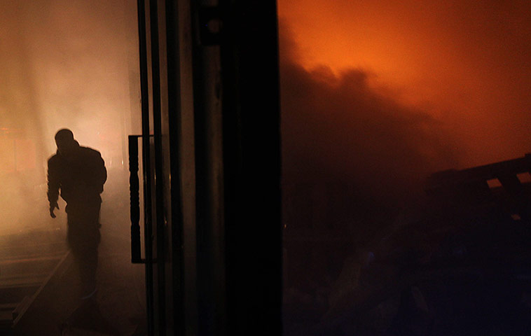 24 hours in pictures: Israeli missile strike in Gaza