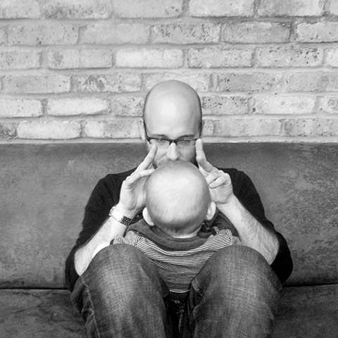 In pictures: affection: Man and baby