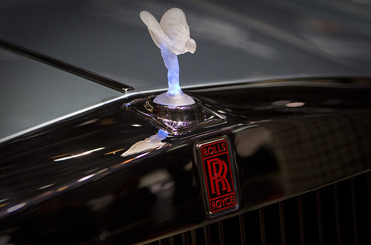 Geneva Motor Show: A new designed 'Emily' mascot on a Rolls-Royce