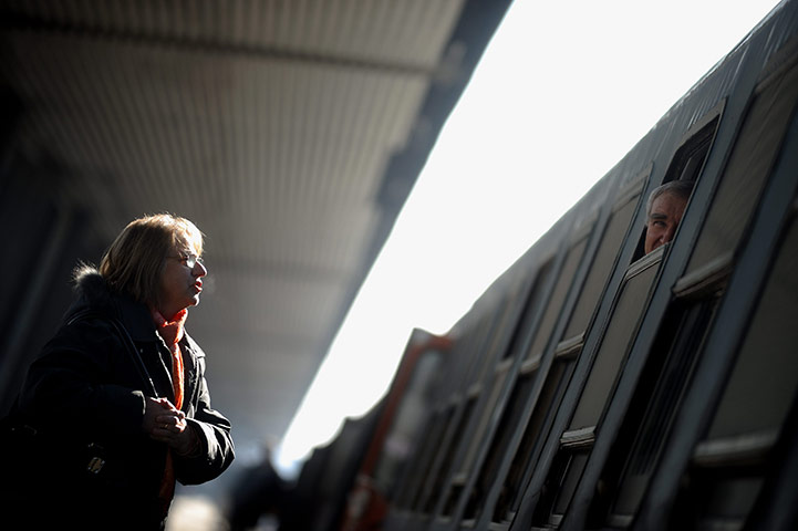 24 hours in pictures: One-hour strike at the main train station in Sofia