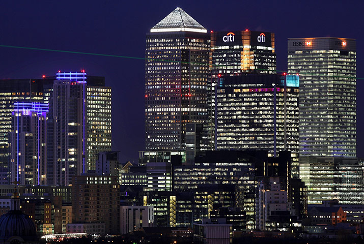 Week in business: Canary Wharf skyline at night