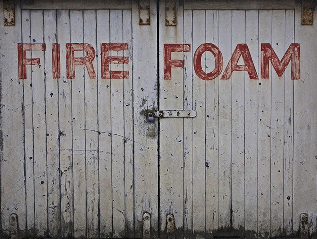 In pictures: extinguish: doors of an old building in the Dublin docklands