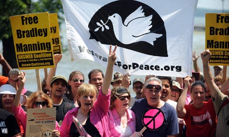 Bradley Manning protesters