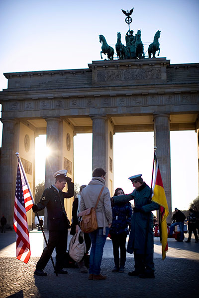 Felix Clay in Berlin: the Brandenburg Gate