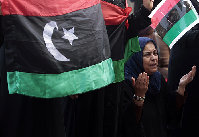 Benghazi Protests: Protester attends Friday prayers in Benghazi