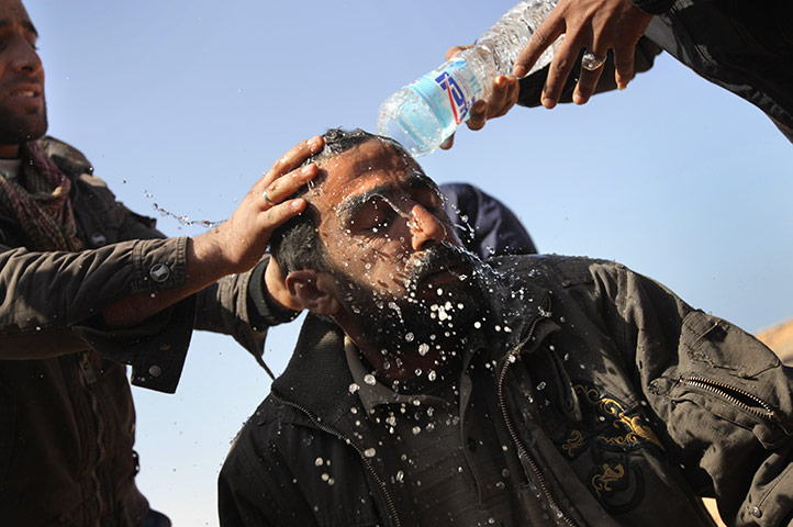 Libya unrest: shell-shocked rebel