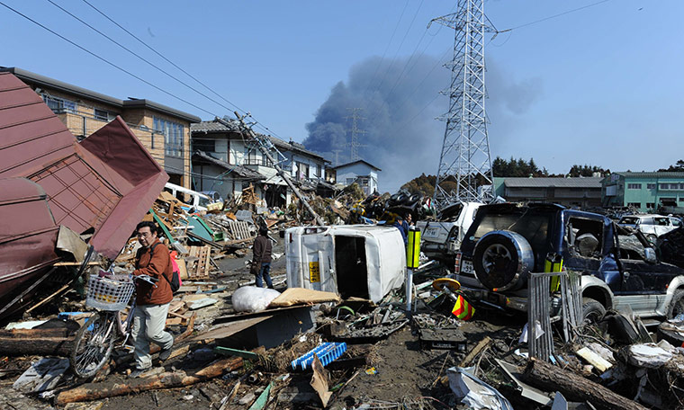 japan quake aftermath: Tagajo 