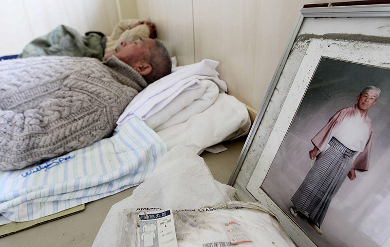 japan disaster aftermath: evacuation centre in Rikuzentakata 