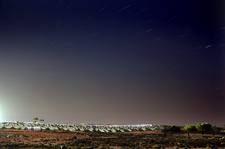 24 hours in pictures: The United Nations displacement camp at Ras Jdir, Tunisia
