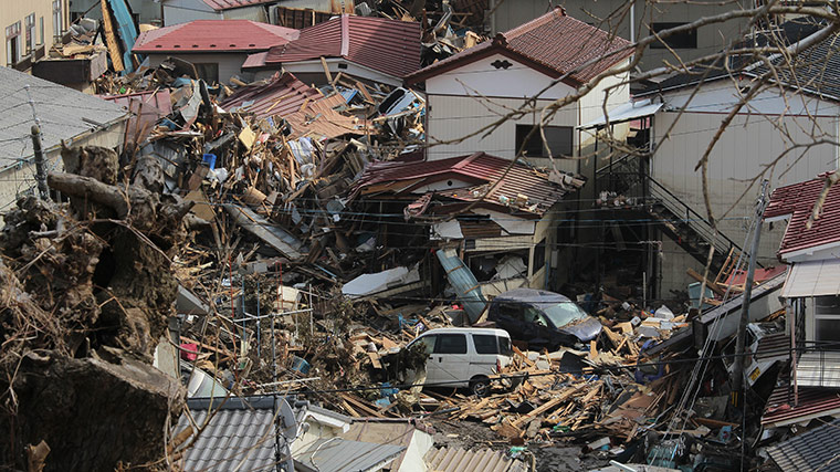 Dan Chung in Japan: Debris left behind by the tsunami in Kesennuma