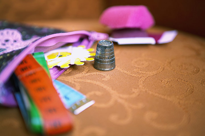 Inflation Basket: Thimble, Sewing thread and tape measure craft kit