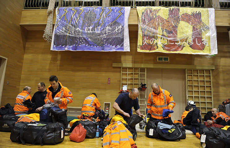 Japan Earthquake : and tsunami : International aid and Rescue team around Sendai