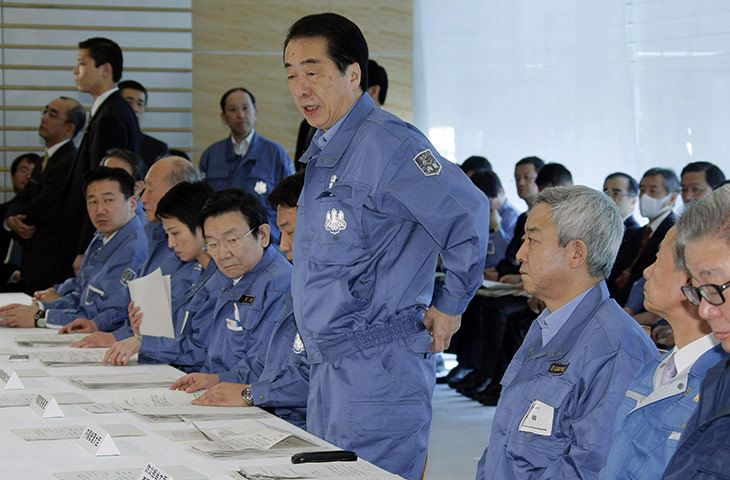 Japan Earthquake : Japanese Prime Minister Naoto Kan 
