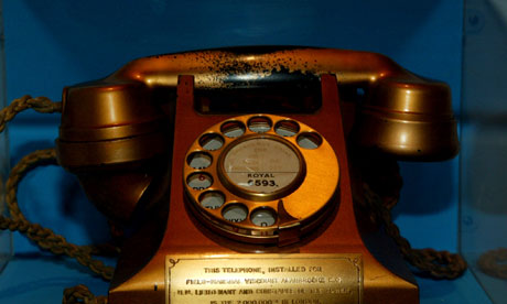 gold telephone