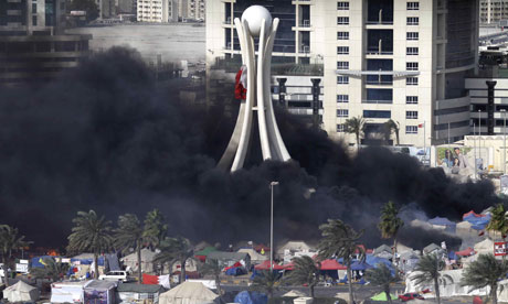 protest crushed in pearl square Manama